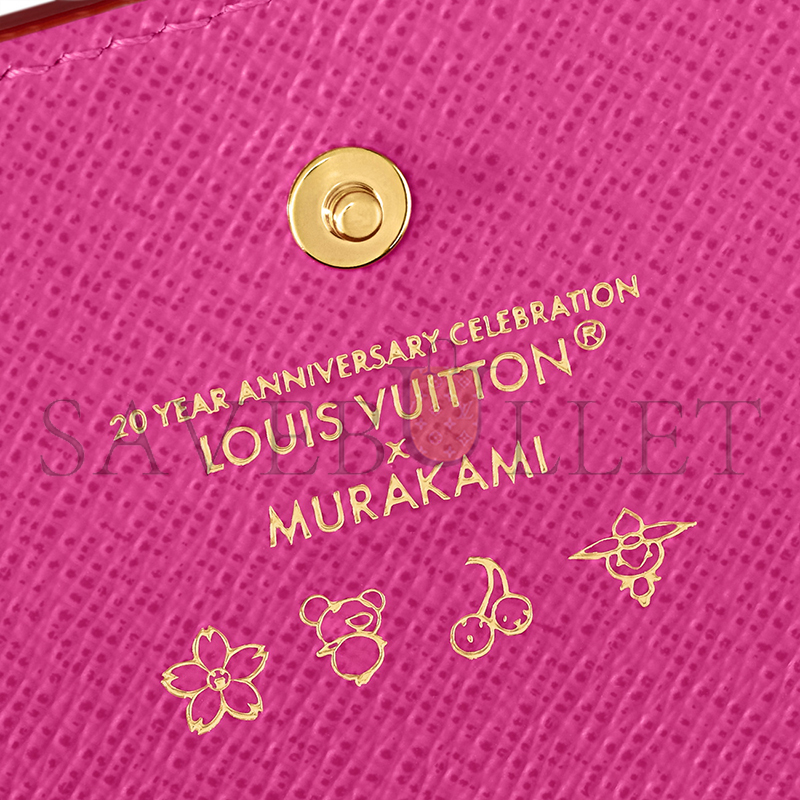 l**is V*t*n murakami lv x tm sarah wallet m13397 (19*10*2cm)